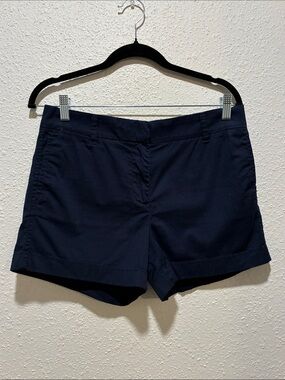 J. Crew Navy Tailored Cuffed Shorts